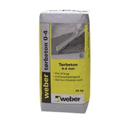Tørbeton, Weber, 25 kg.