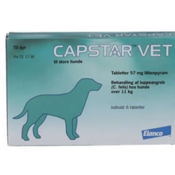 Loppemiddel til hund Capstar 57 mg