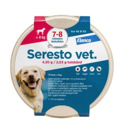 Loppehalsbånd Seresto t/hund over 8 kg