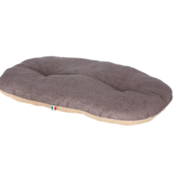 Hundepude vendbar, oval - Grå/brun